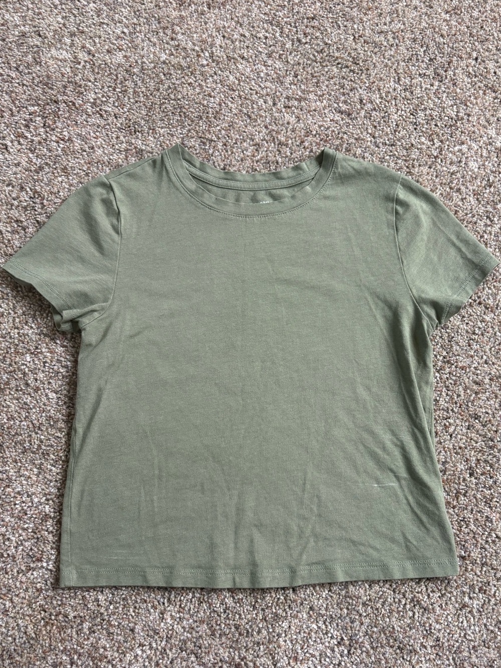 Old Navy Olive Green Short Sleeve Crewneck Tee